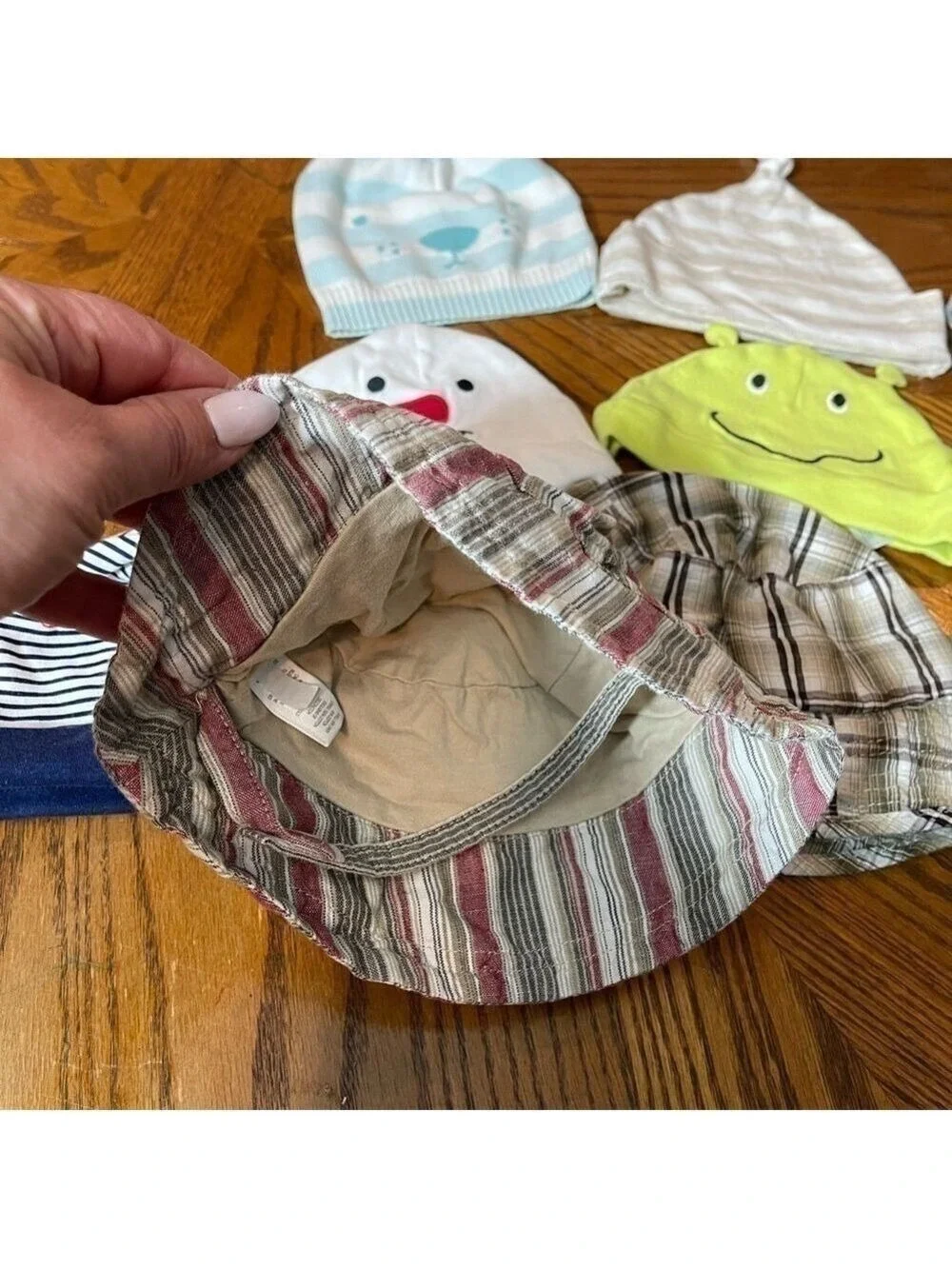 Multiples 𝅺baby boy bundle of 10 hats various Sz